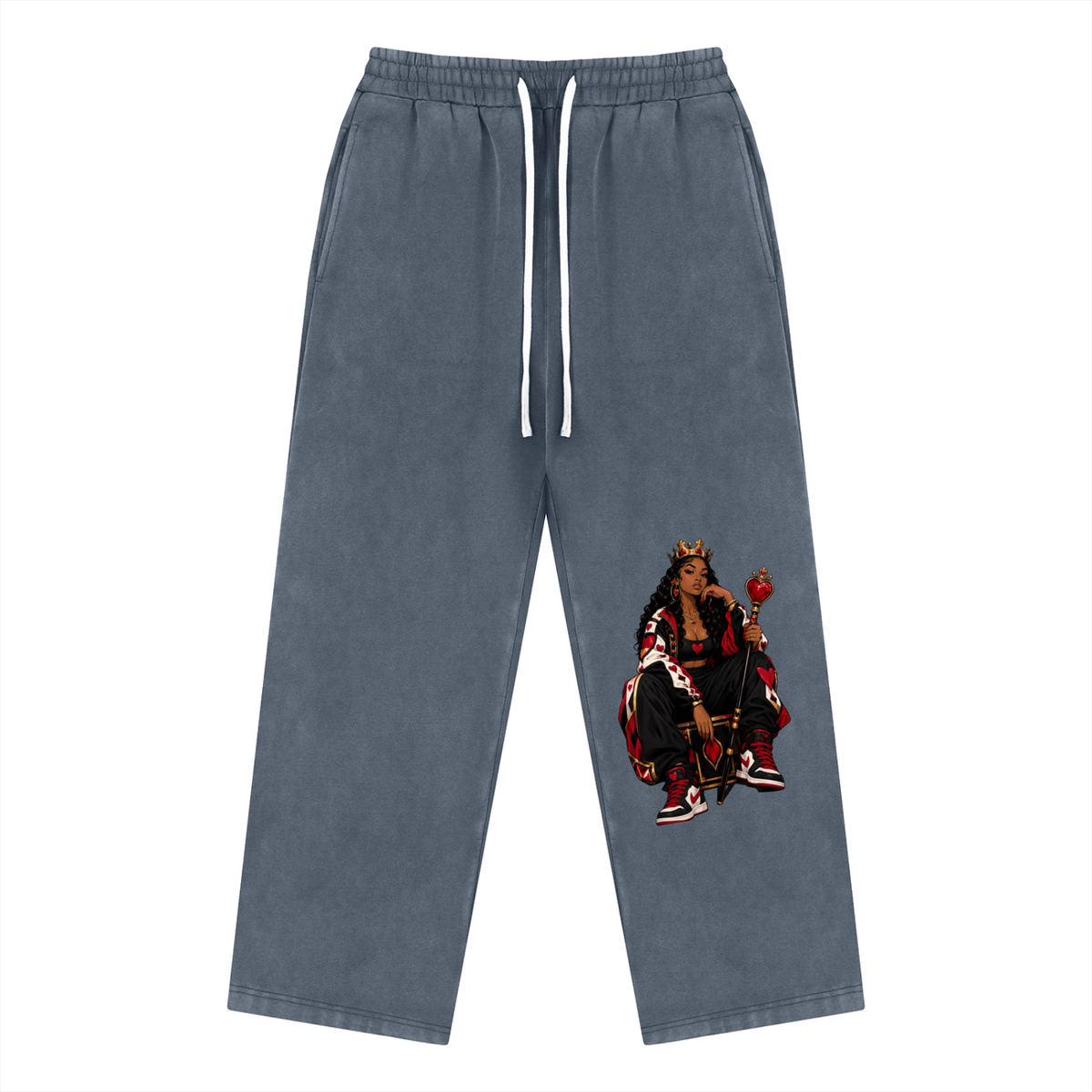Queen of Hearts Vintage Wash Sweatpants