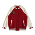 Diamond Two Tone Raglan Sleeve Varsity Jacket