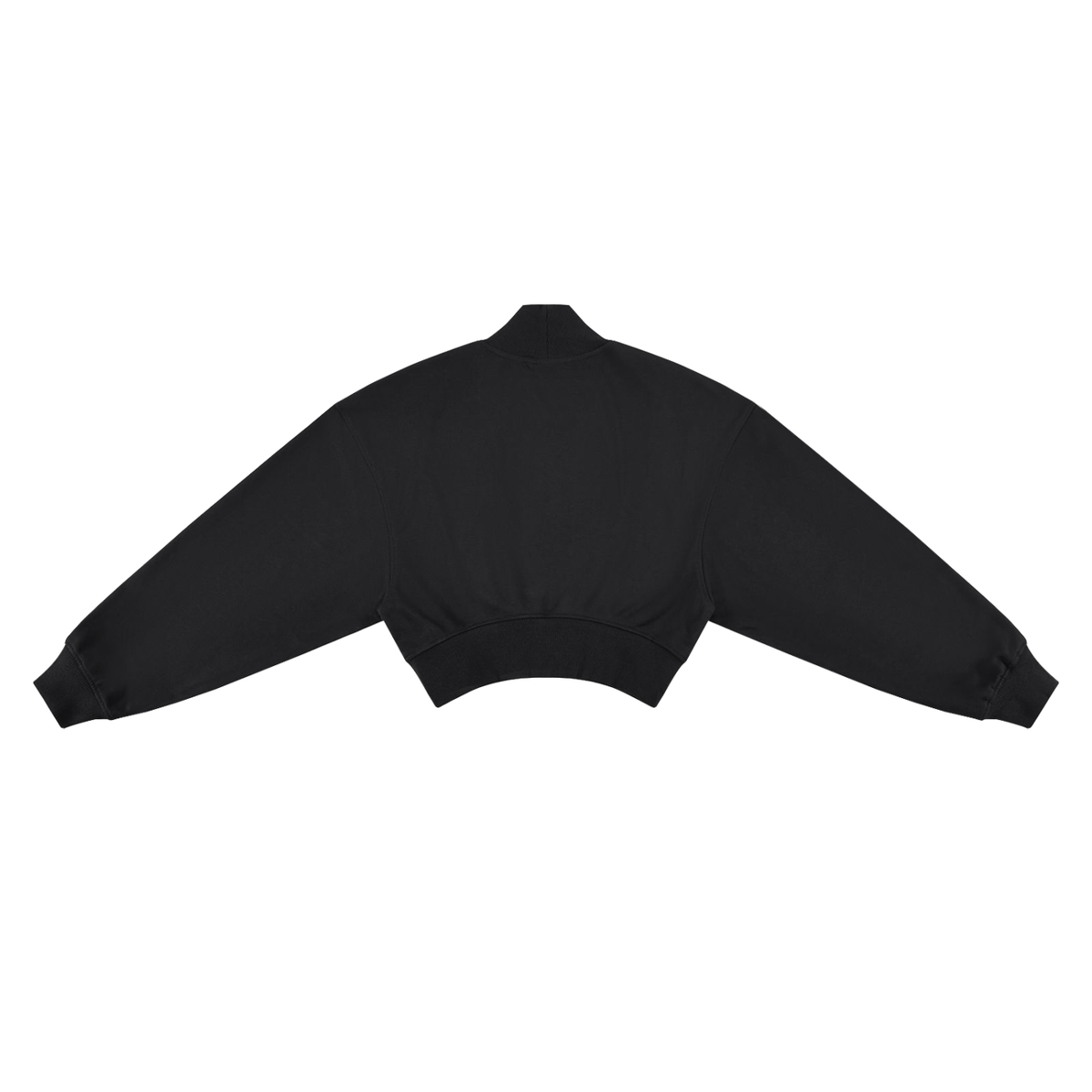 Queen of Spades Crop Mock Neck Sweatshirt