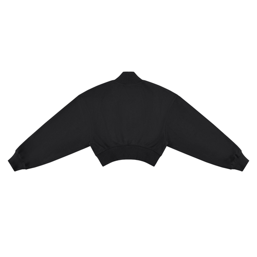 Queen of Spades Crop Mock Neck Sweatshirt