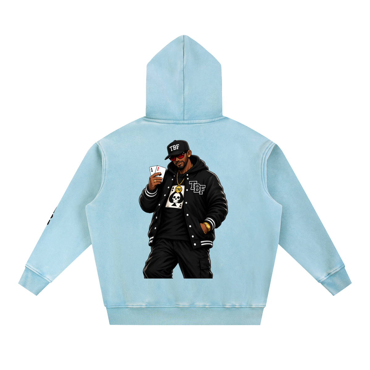 Snow Wash Fleece Oversize Hoodie