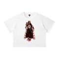 Queen of Diamonds Mineral Wash Raglan Crop T-Shirt