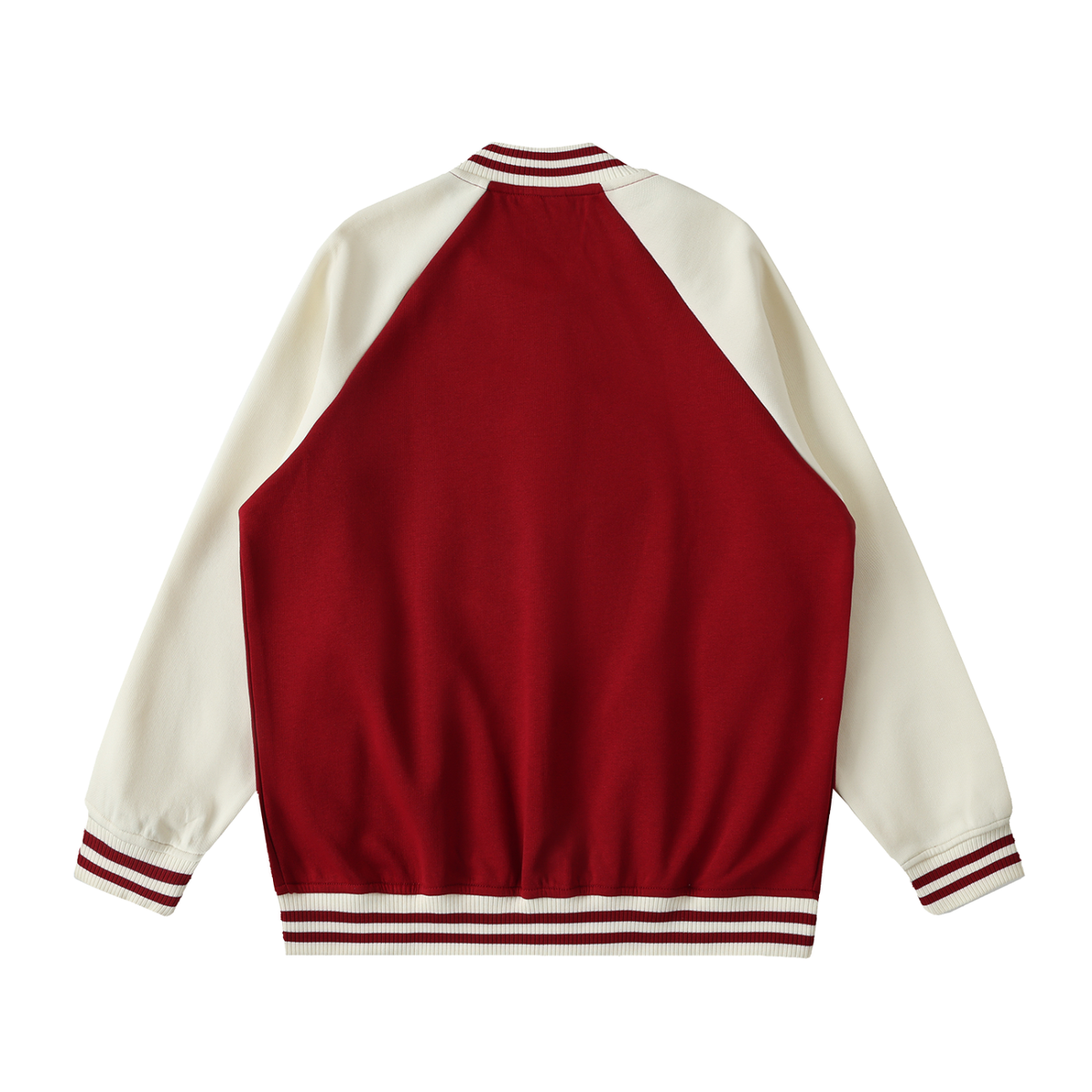 Diamond Two Tone Raglan Sleeve Varsity Jacket