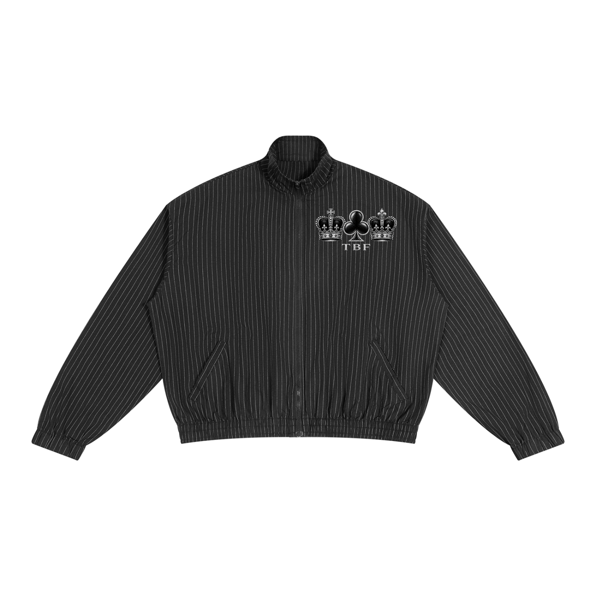 Unisex Striped Full-Zip Track Jacket