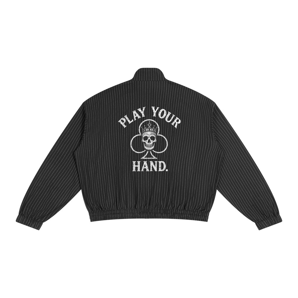 Unisex Striped Full-Zip Track Jacket