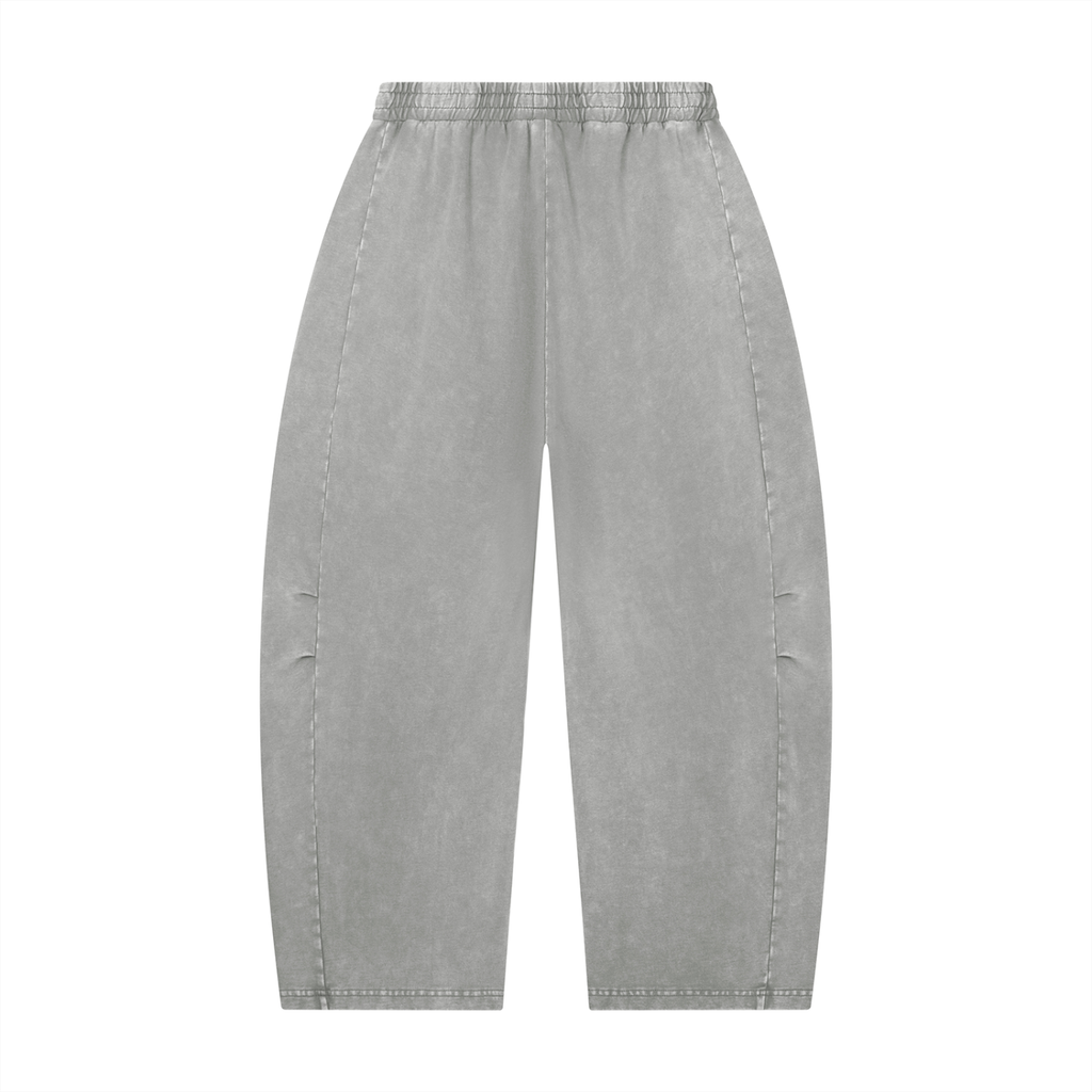 TBF Unisex Mineral Wash Barrel Leg Pants