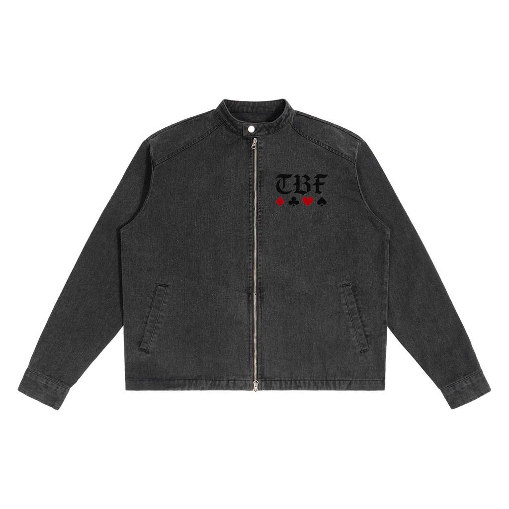Card SuitDenim Vintage Washed Jacket