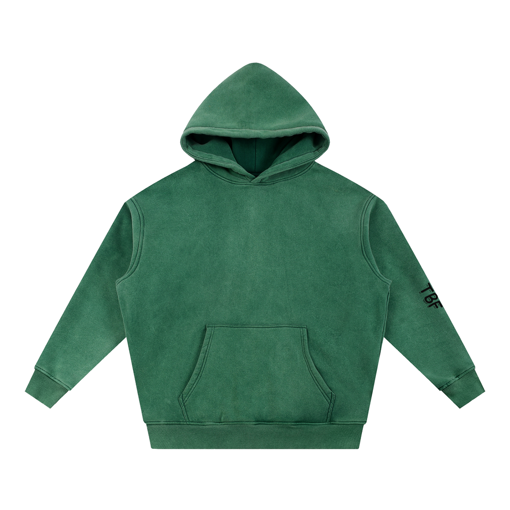 Snow Wash Fleece Oversize Hoodie