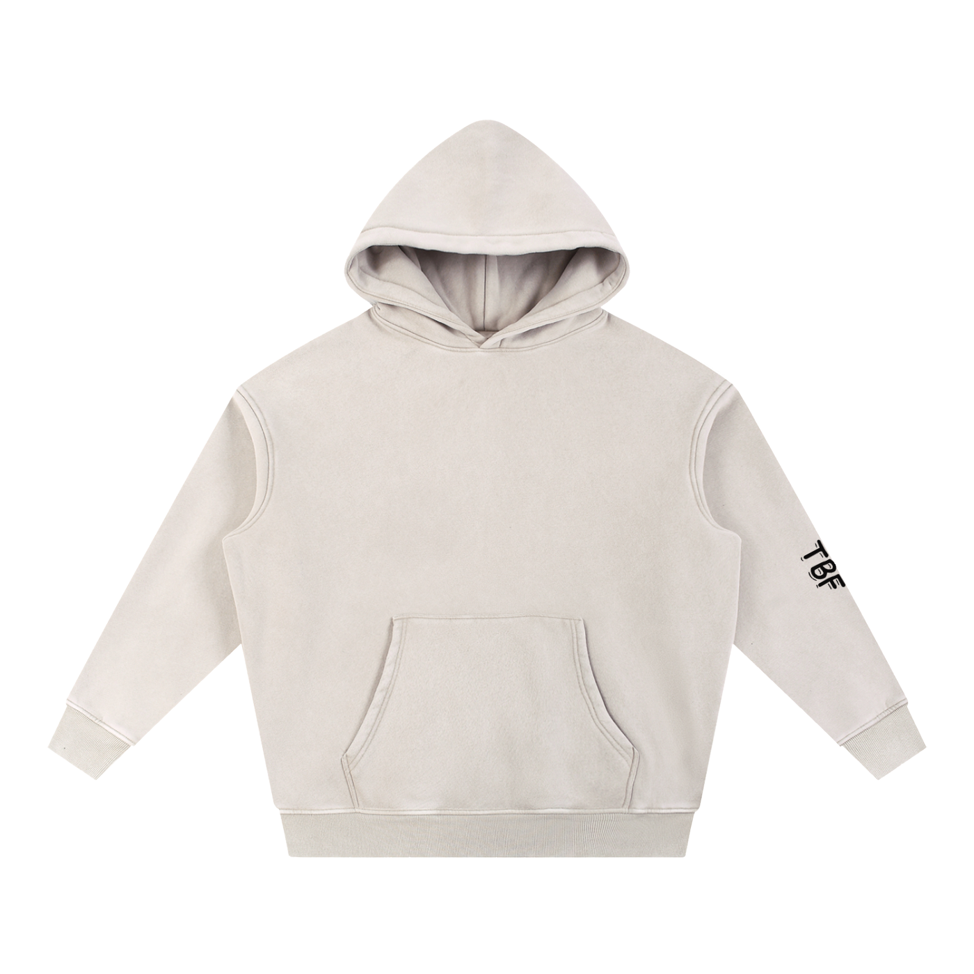 Snow Wash Fleece Oversize Hoodie