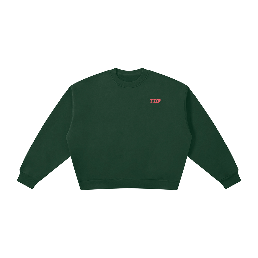TBF Logo Boxy Fleece Crewneck Sweatshirt