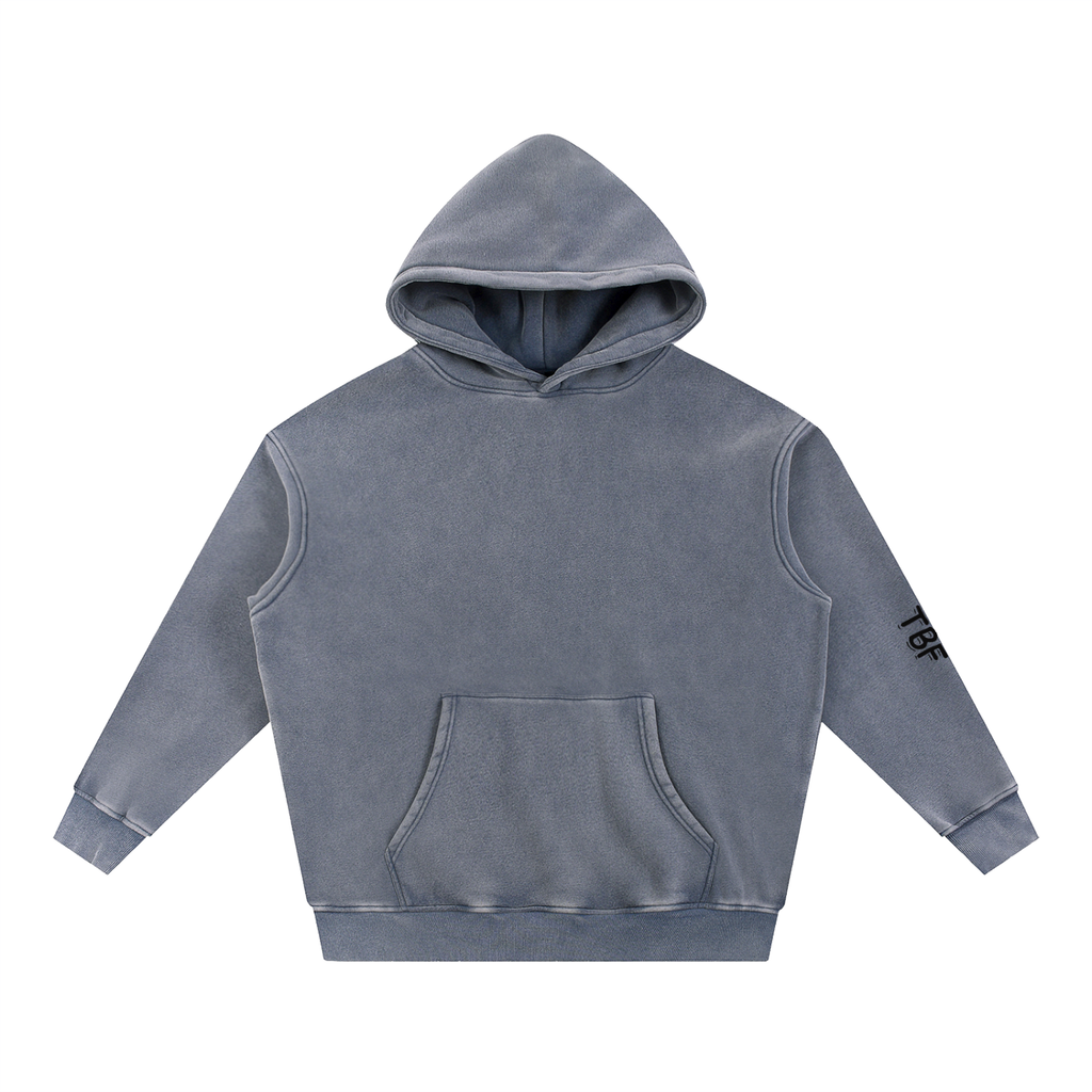 Snow Wash Fleece Oversize Hoodie