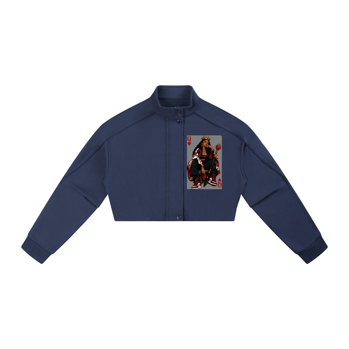 Queen of Hearts Button-Front Jacket