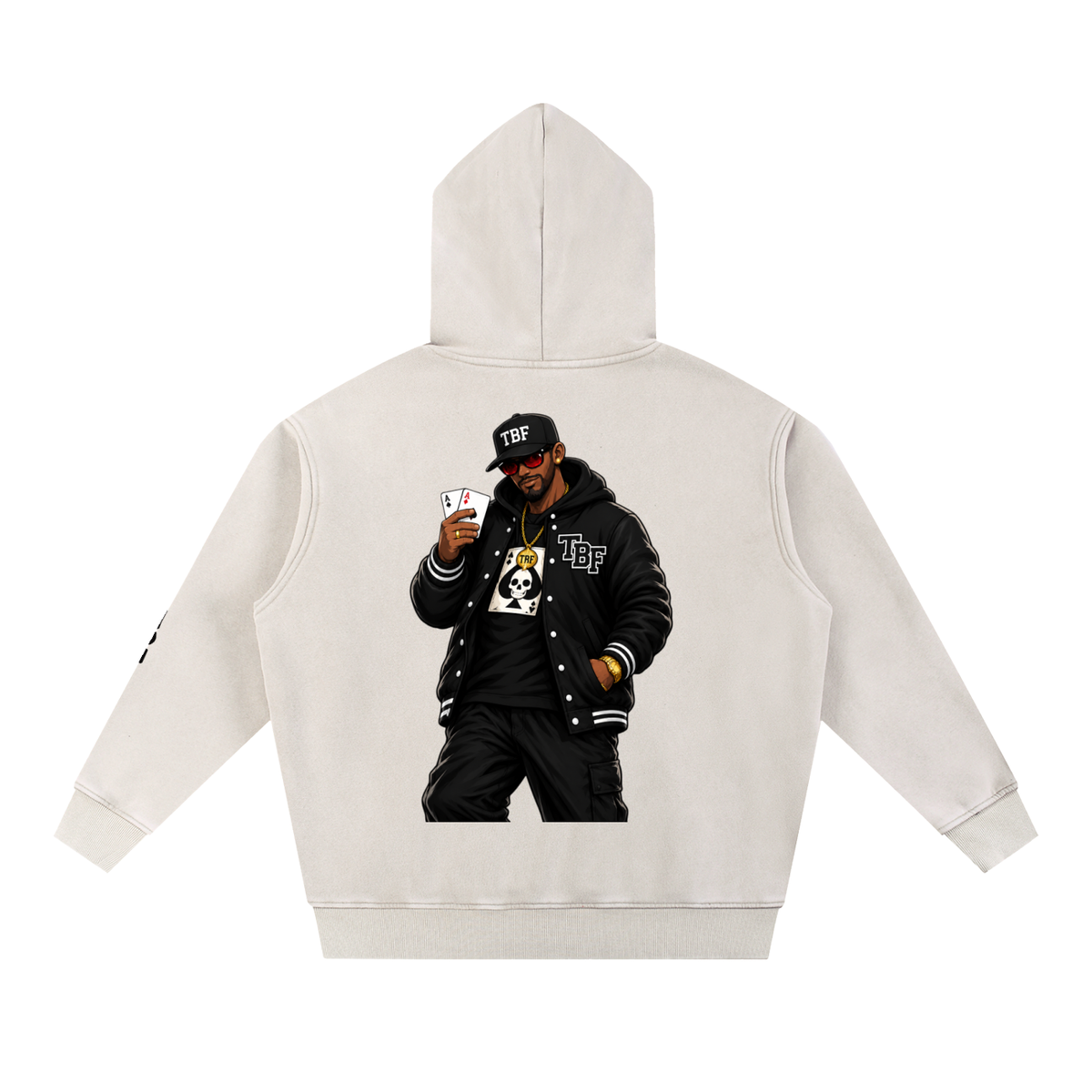 Snow Wash Fleece Oversize Hoodie
