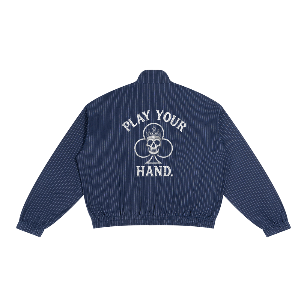 Unisex Striped Full-Zip Track Jacket
