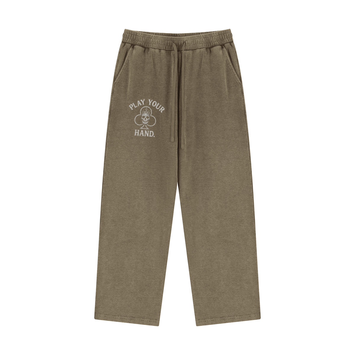 Play Your Hand(Club Symbol)Unisex Mineral Wash Waffle Sweatpants