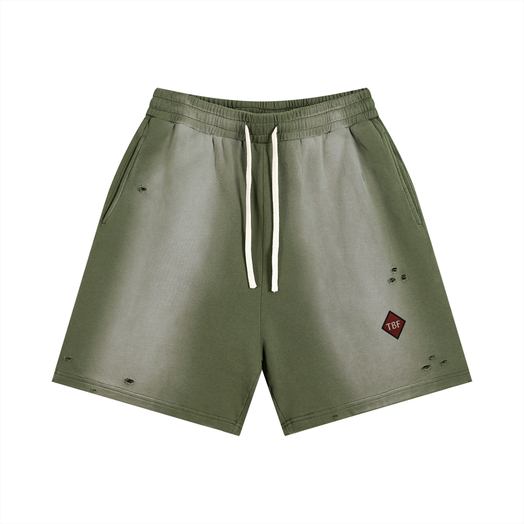 TBF Diamond Distressed Shorts