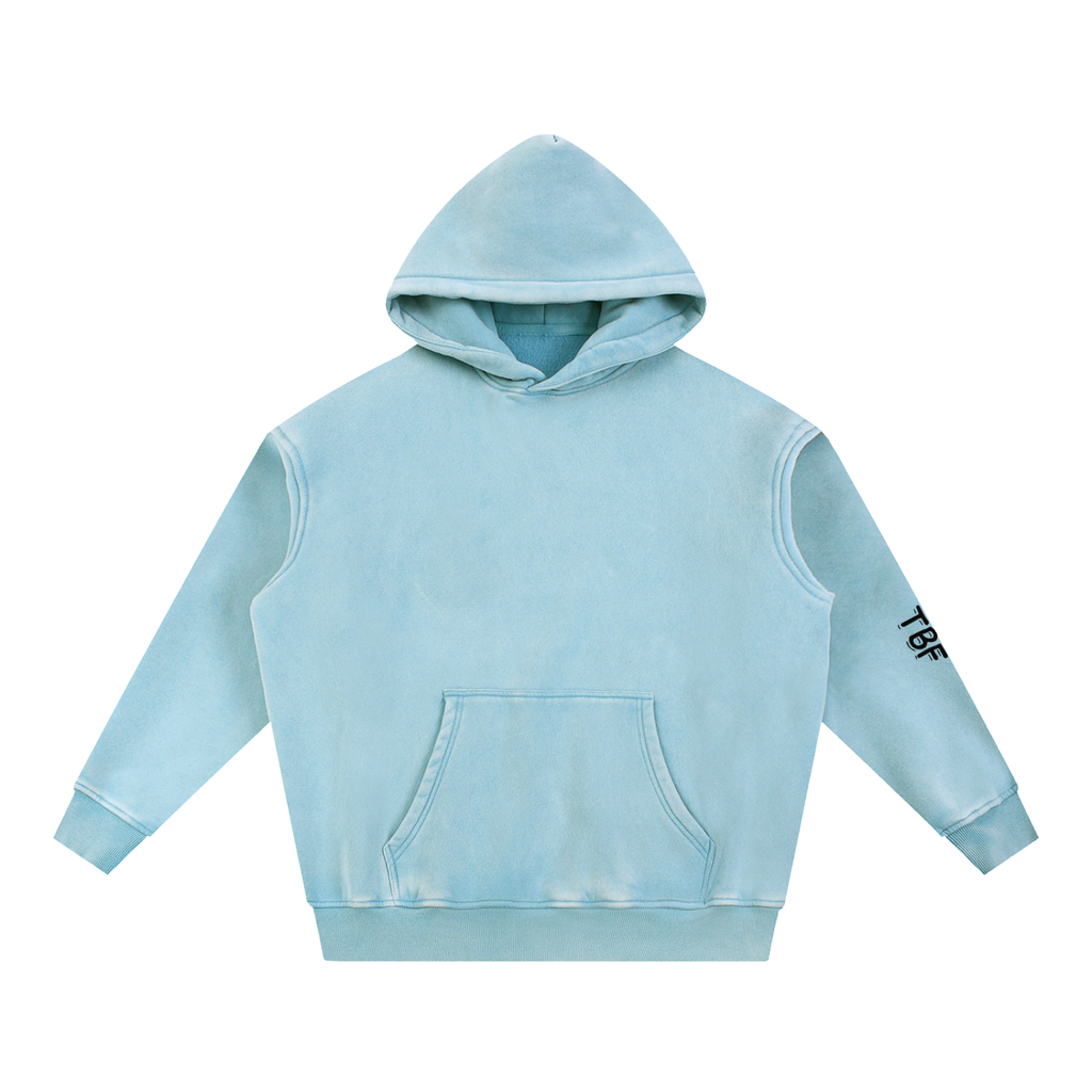 Snow Wash Fleece Oversize Hoodie