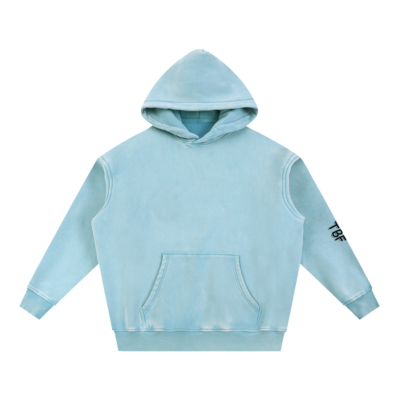 Snow Wash Fleece Oversize Hoodie