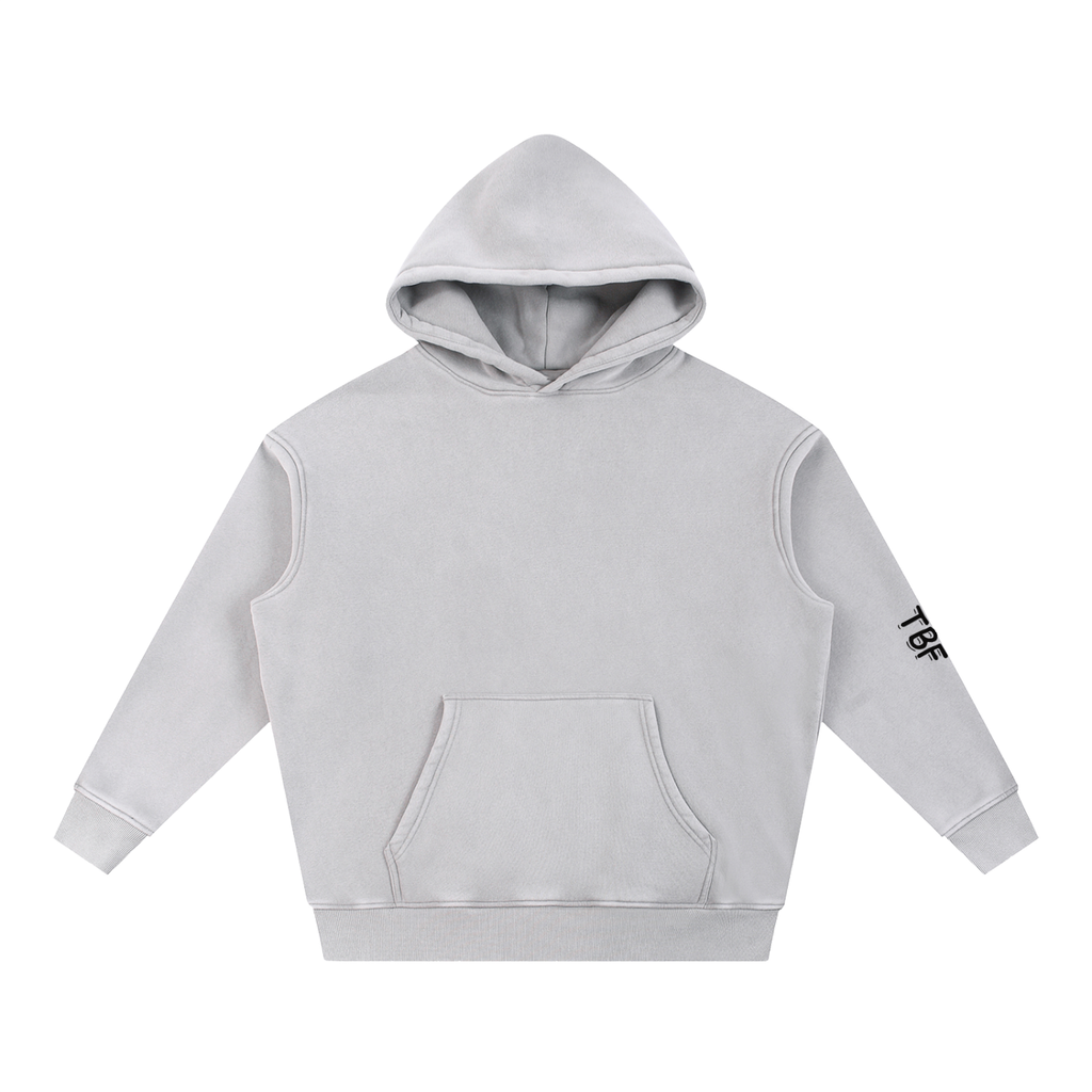 Snow Wash Fleece Oversize Hoodie