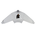 Queen of Spades Crop Mock Neck Sweatshirt