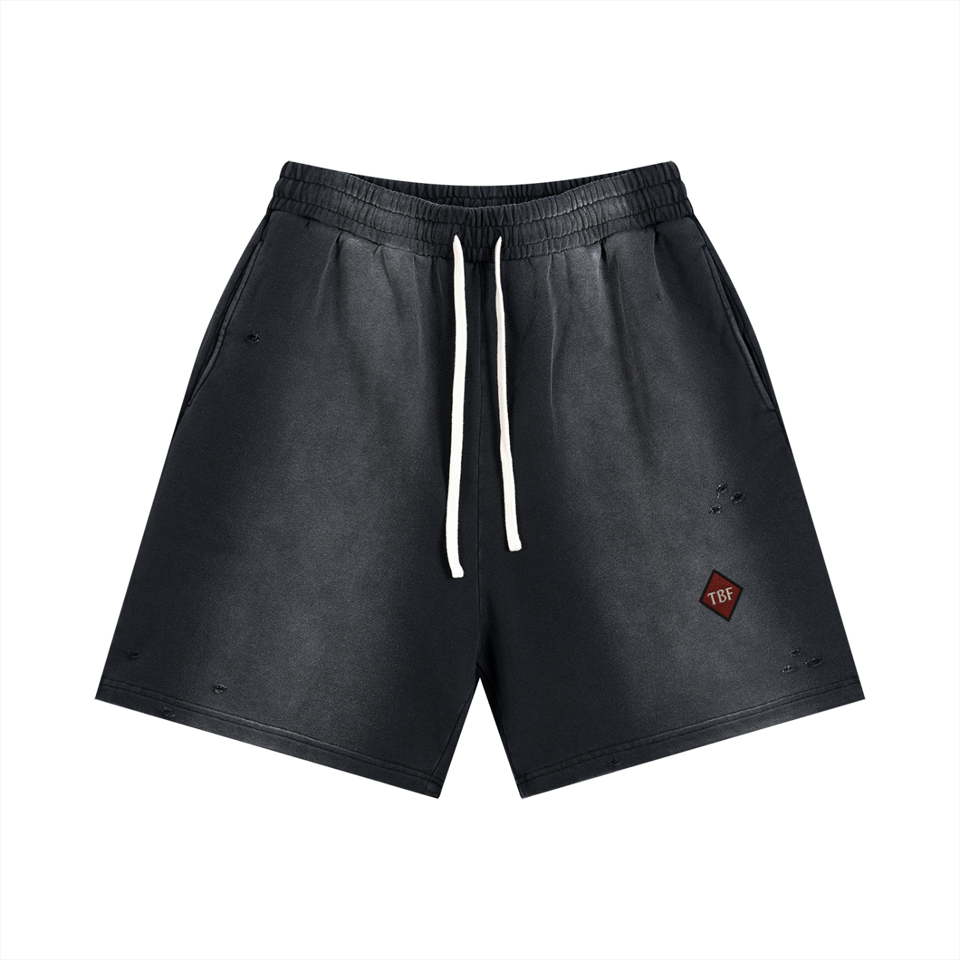 TBF Diamond Distressed Shorts