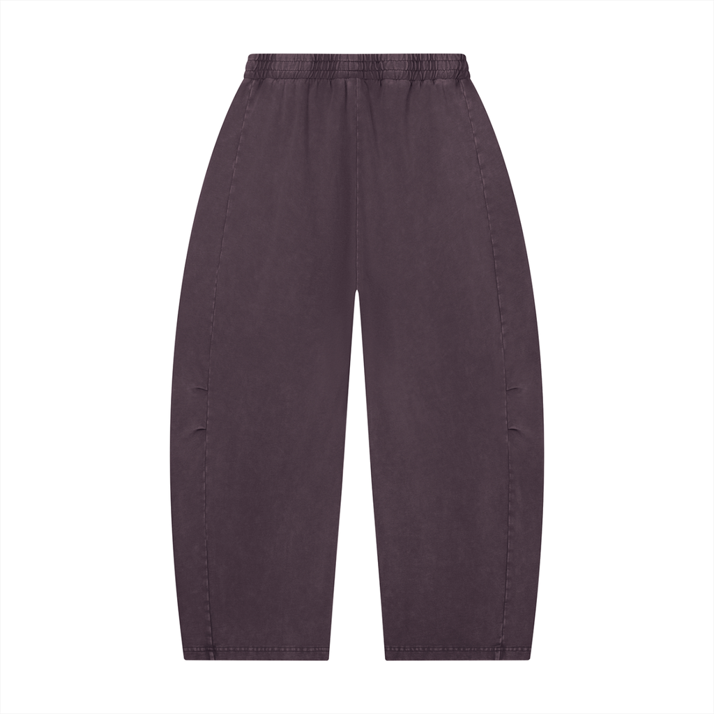 TBF Unisex Mineral Wash Barrel Leg Pants