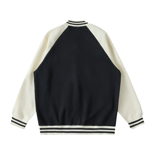 Spade Two Tone Raglan Sleeve Varsity Jacket