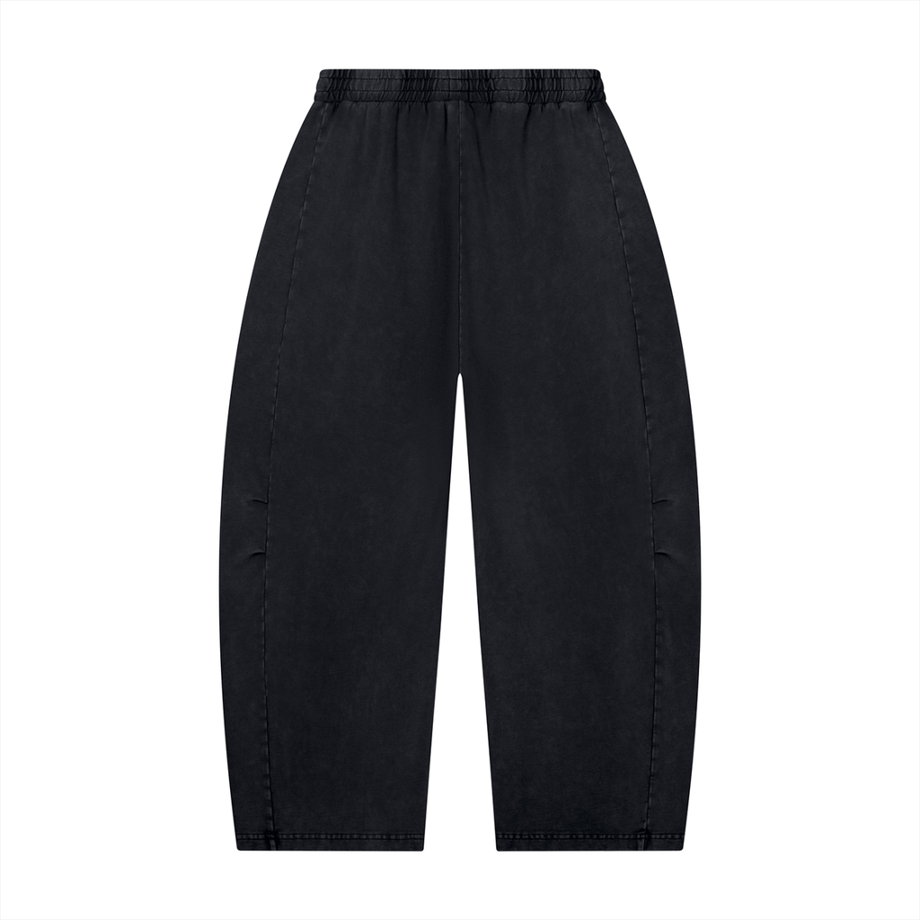 TBF Unisex Mineral Wash Barrel Leg Pants
