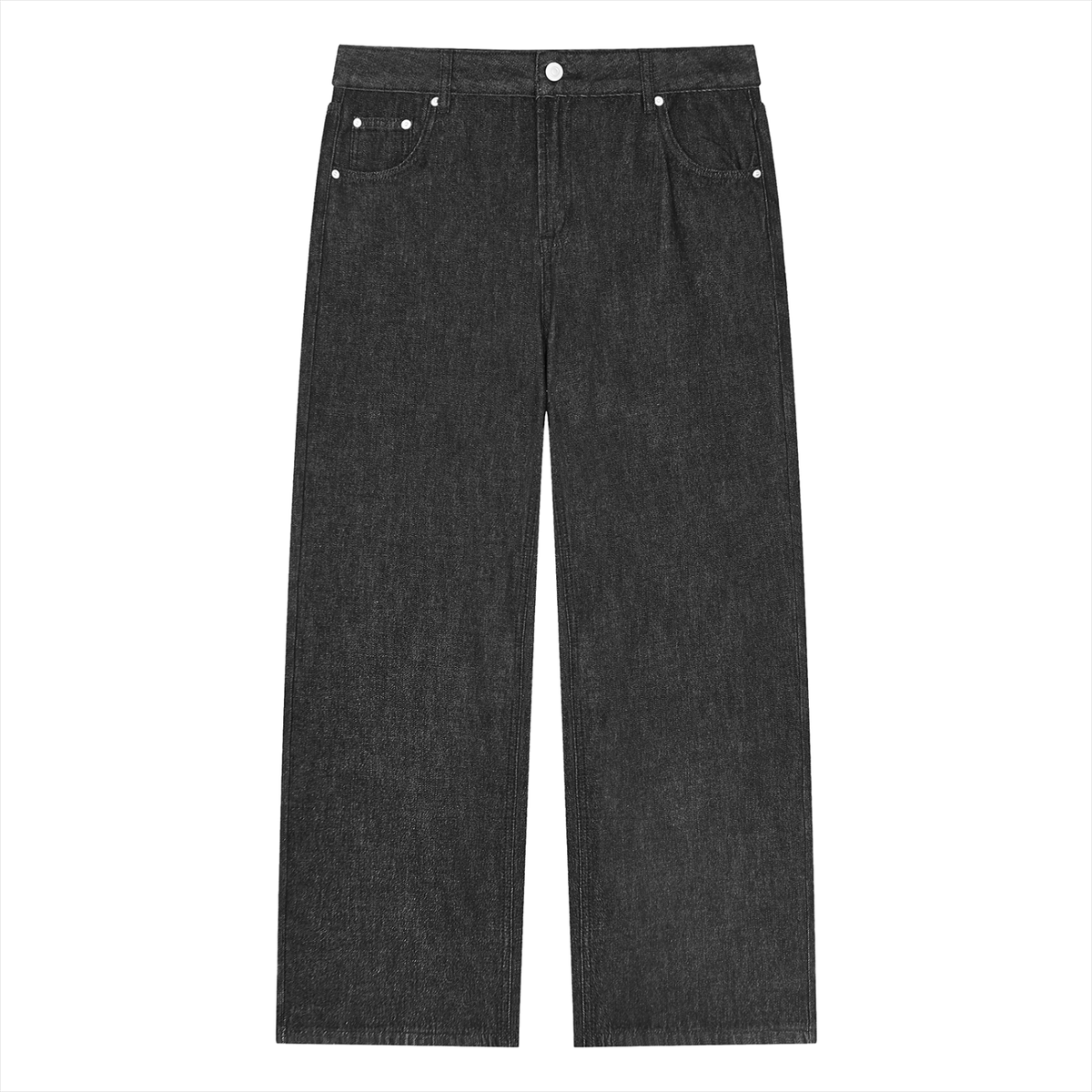 TBF Card Unisex Vintage Wash Straight Leg Jeans